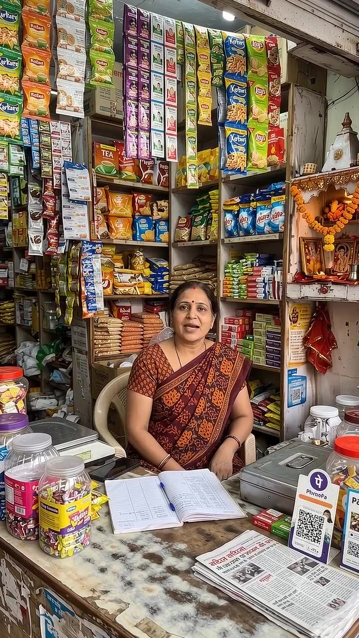 Shopkeeper giving product review 1080p